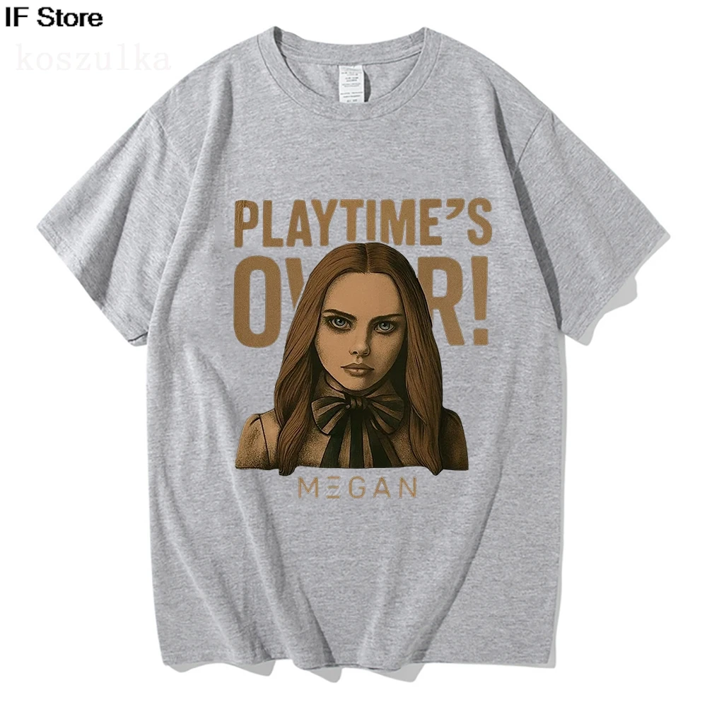 M3GAN 2.0 البوب الفن تي شيرت 2025 فيلم الخيال العلمي الرعب الجرافيك بلايز قصيرة الأكمام القطن الإناث تي شيرت موضة فيلم الطباعة تيز