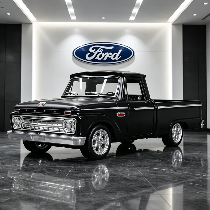 Масштабная модель автомобиля Ford F-100 F100 1965 года (1:36), литая под давлением, из сплава, для коллекции, в подарок