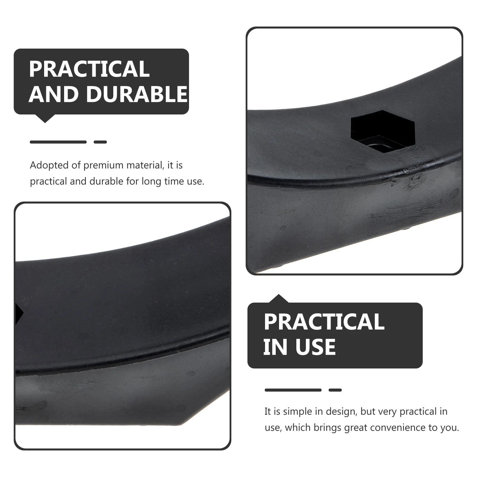 

6pcs Dumbbell Rack 146Mm Hollowed Design Dumbbell Holder Strength Training Stand Gym Accessory For Floor Protection