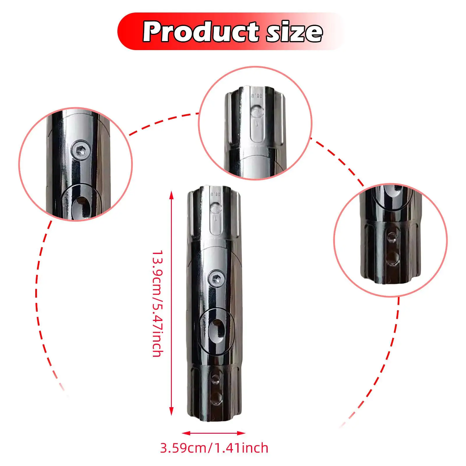 Outdoor Parasol Accessory Tilt Adjustment Umbrella Shaker Turn Metal Mounting Bracket for Beach Picnic Use