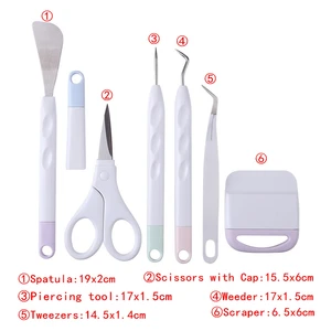 Vinil Düğün alet takımı Cricut Makinesi için, Siluet Kabartma Oyma Aracı Kiti, el Aletleri, Scrapbooking, DIY ve El Sanatları, 6 adet / takım Araçlar silueti ile kit satışında ilk 10-no. 2