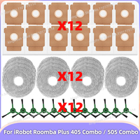 Fit For ( iRobot Roomba Plus 405 Combo / 505 Combo ) Vacuum Parts Side Brush Mop Cloth Dust Bag Accessories