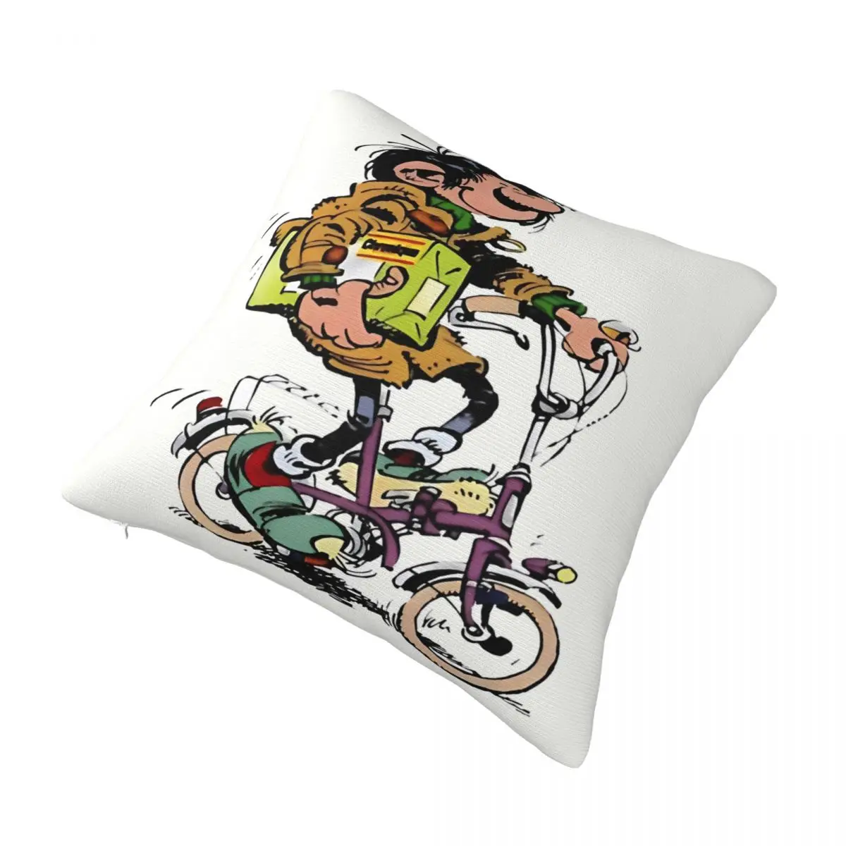 Gaston Lagaffe Funny Cartoon Vintage Movies Printing Pillowcases Cushion Cover Pillow Covers Room Decorations Multiple Sizes