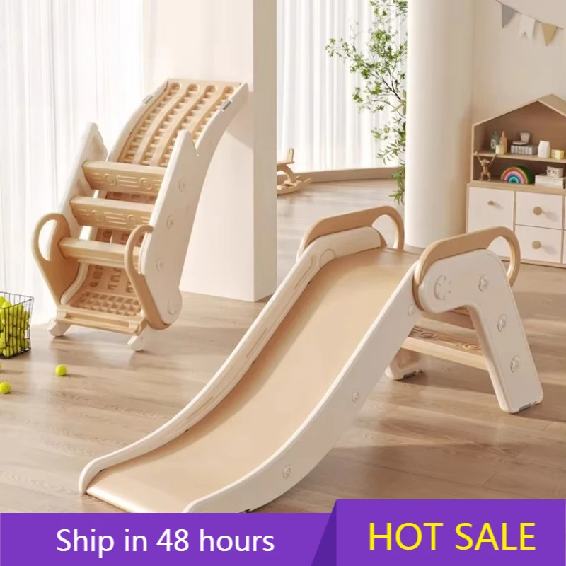 

POWER LEAPIndoor Kids Sliding Toys Ages 1-10 Family-Friendly Slide Plastic Toys Foldable Easy Storage Slide Ideal for Small Home