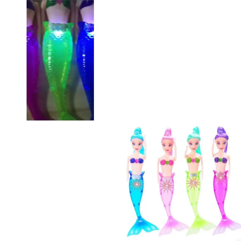 

Princess for Doll Toy for Creative Mermaids for Doll with Lighting Tail Flexible Body Parts Toddler Toy Gift for Kids Gi