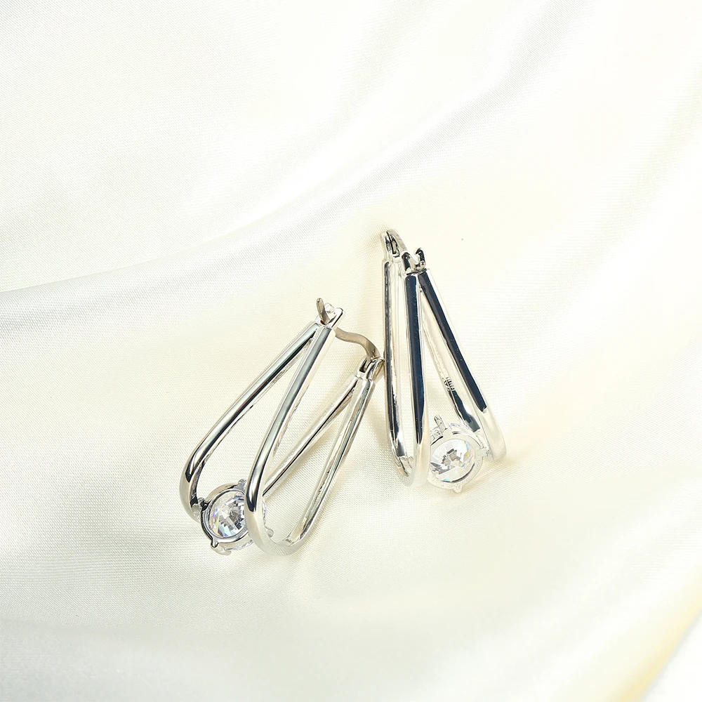 

Fashion Pure Titanium Earrings for Women Plus Cubic Zirconia Birthstone Hoop Earrings Birthday Jewelry Accessories Gifts