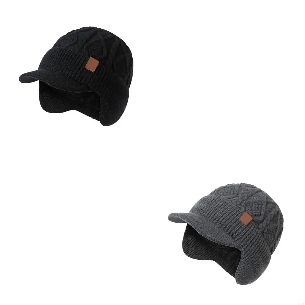 Y3NE Acrylic Fiber Winter Warm Hat Wind Resistance and Warmth Insulation Skull Hat for Cold Weather Winter Outdoor Activity