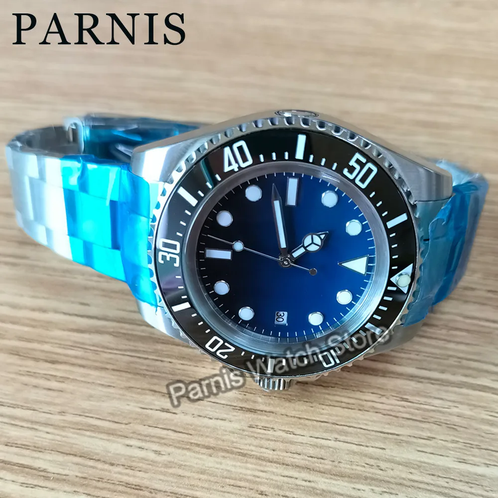 

Parnis 43mm Automatic Men's Watch Sapphire Crystal Rotating Bezel Luminous Mark