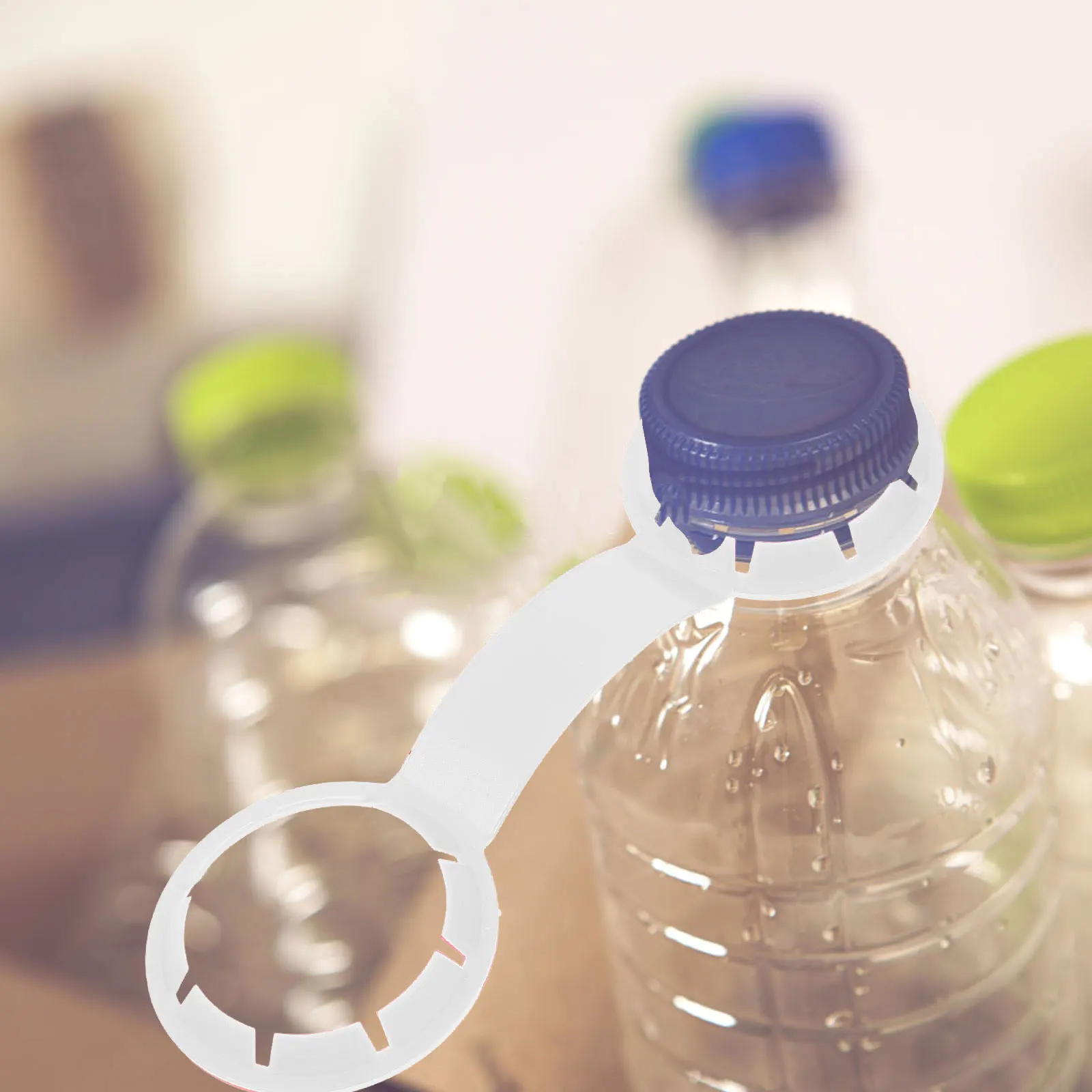 

100pcs Beverage Buckle Holder Lifting Handle Drink Bottle Clip PP Buckle Set Bulk Lifter Ring Water Bottle Hanging