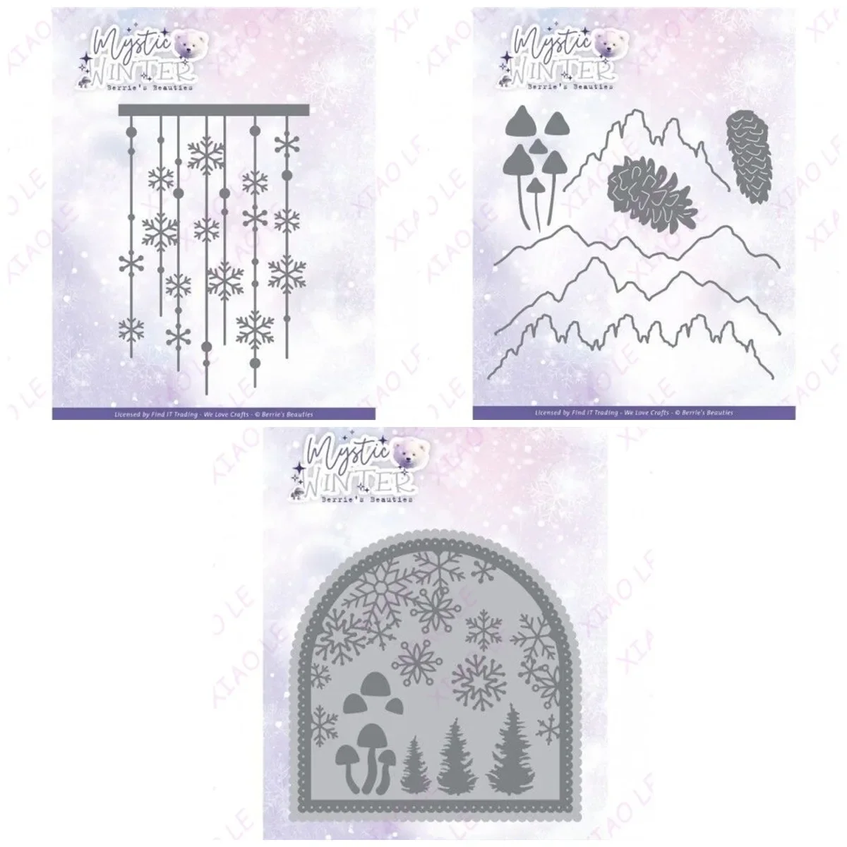 

Metal Cutting Die Scrapbook Embossed Paper Card Album Craft Template Cut Die Stencils New for 2025 Arrival Mystic Snow Window