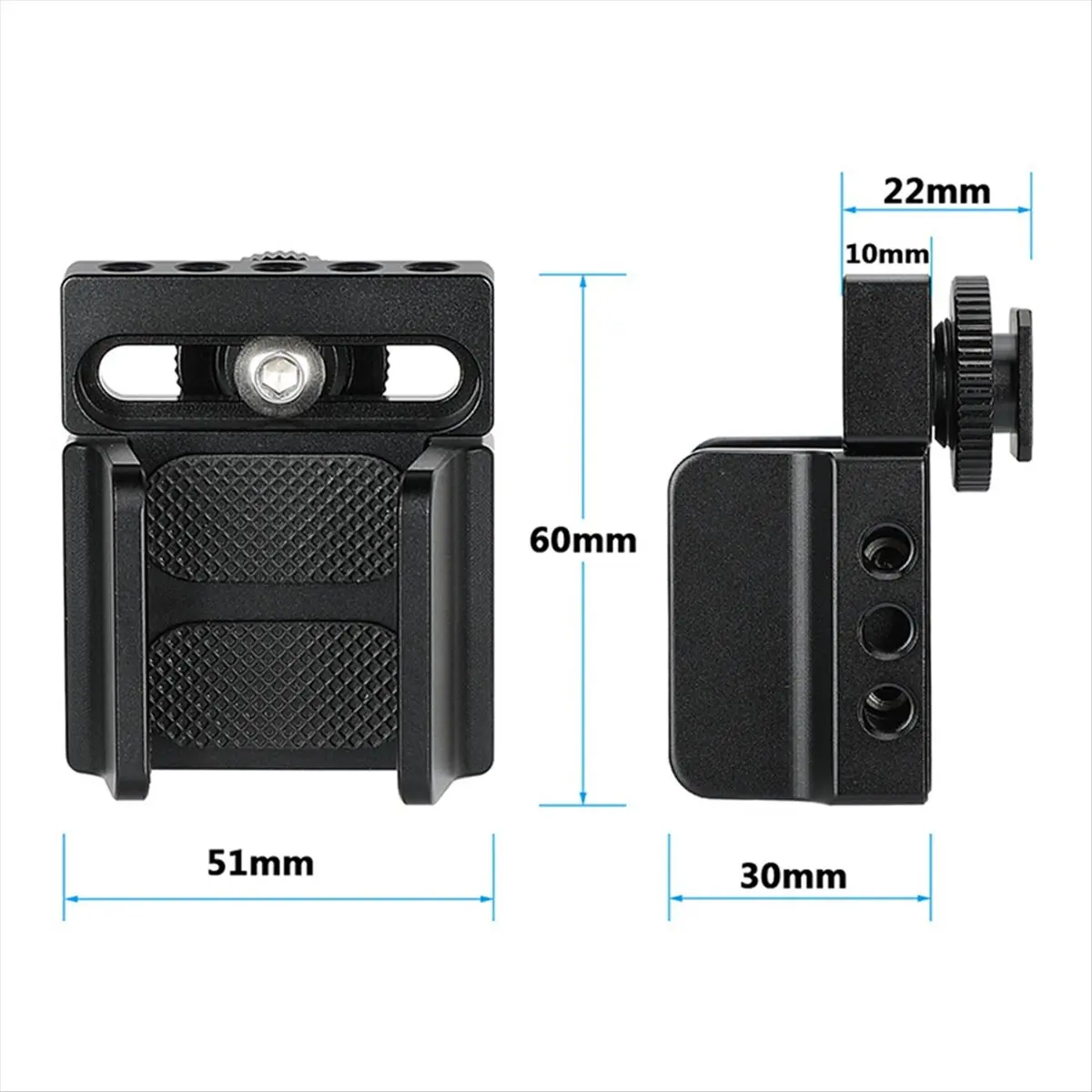 Universal SSD Holder Adjustable Hard Drive Clamp with 1/4