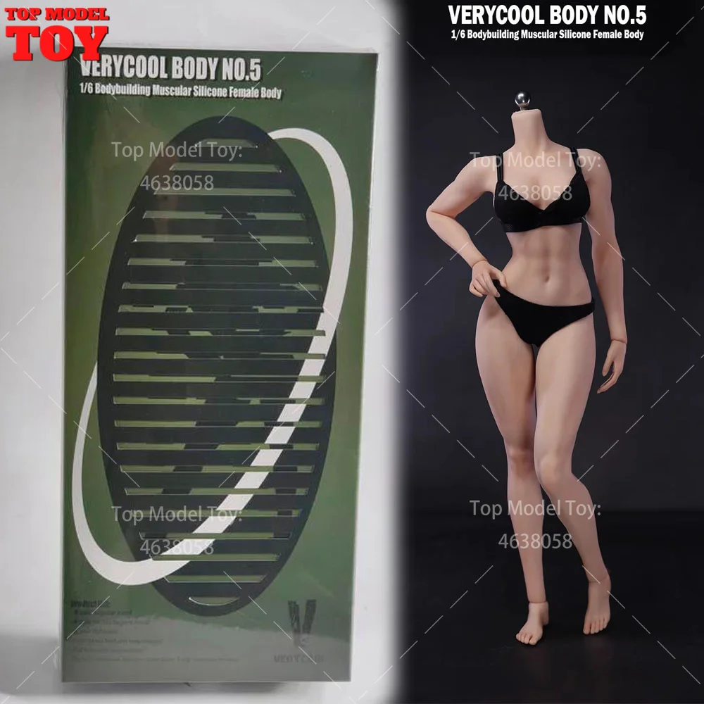 VERYCOOL VCD-05B 1/6 Scale Big Breast Normal Skin Muscular Silicone Female Seamless Body 12'' Soldier Action Figure Model Dolls