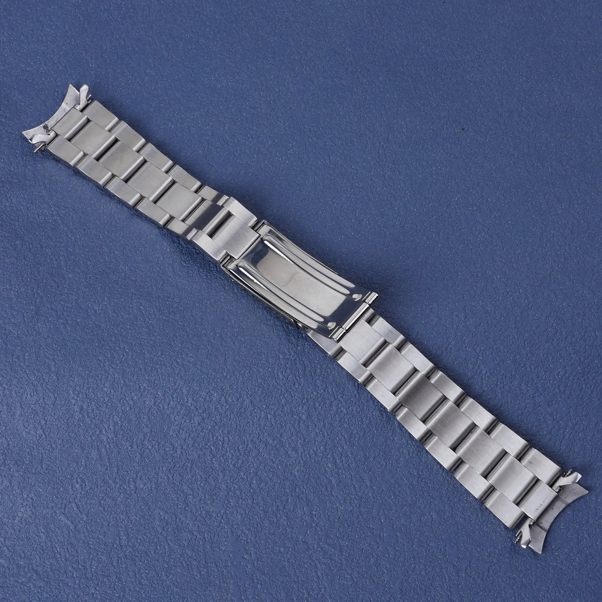 Rolamy 20mm Silver WatchBand Bracelet Stainless Steel Strap Oyster Clasp For Seiko Prospex Alpinist SPB115 117 121 123 209 210