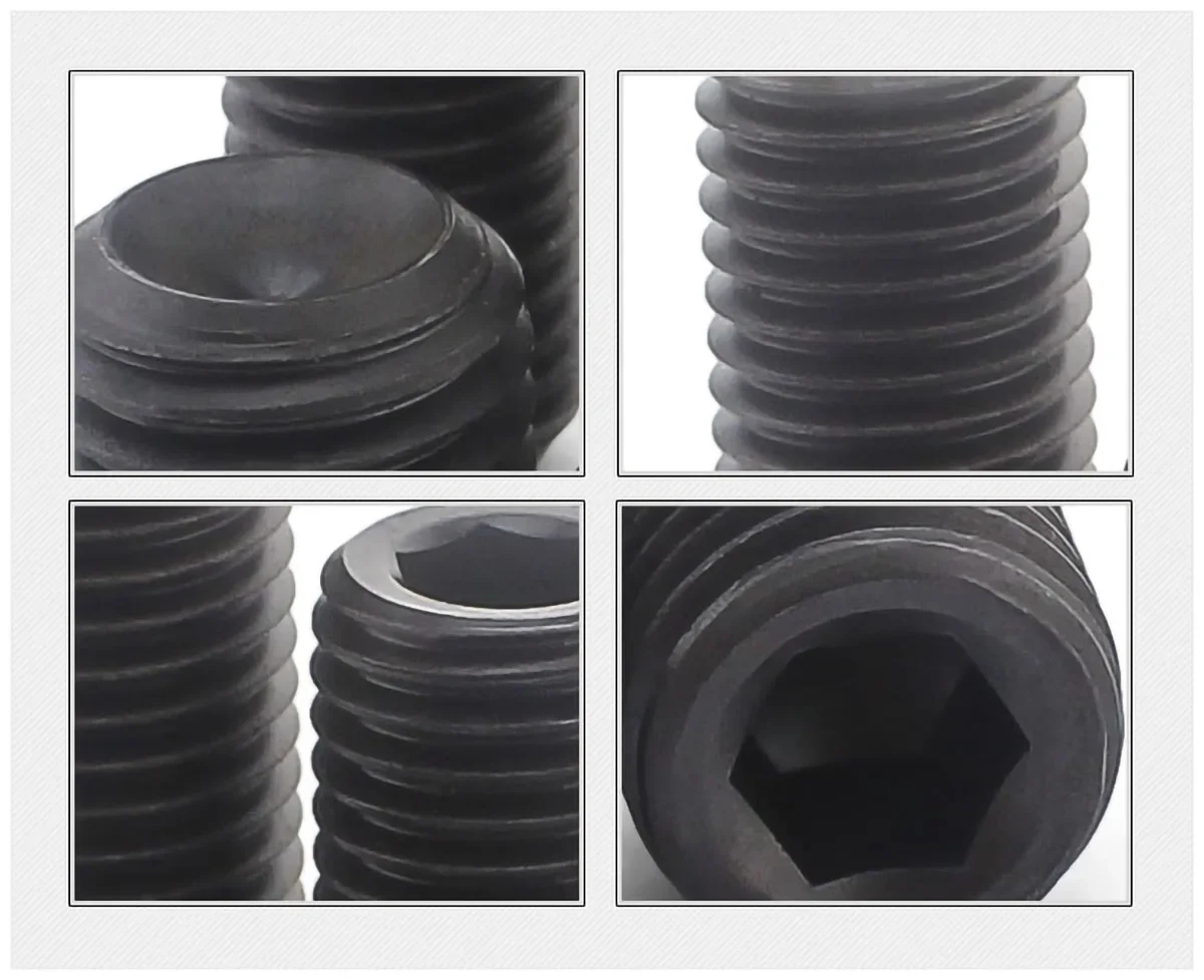 BSW 1/2-12 1/4-20 3/8-16 5/8-11 3/16-24 5/16-18 Hex Socket Cup Point Set Screws Grub Screw Allen Bolt High Tensile Grade 12.9