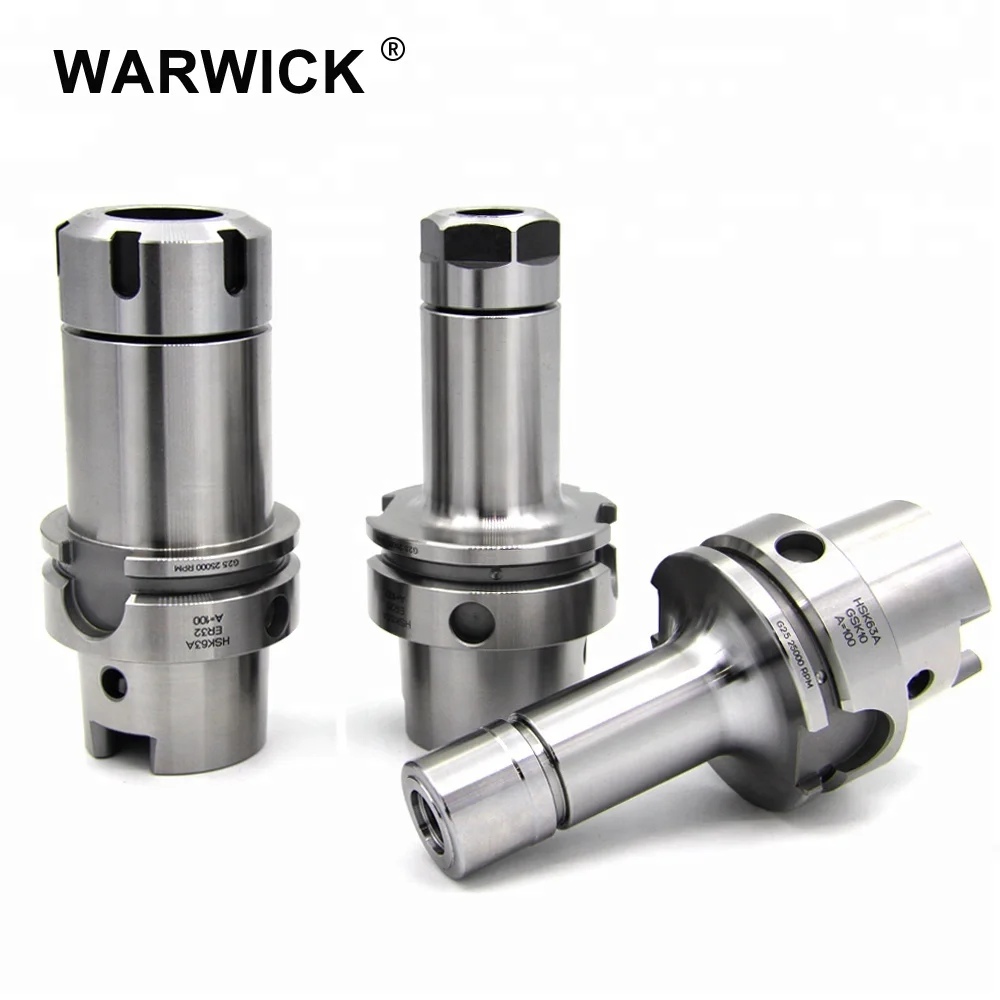 

High precision HSK63A-ER16-100L collet chuck tool holder for cnc