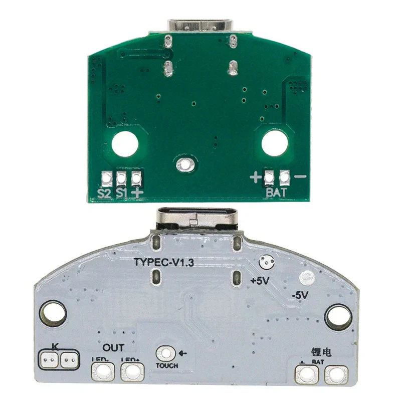 1 pz tipo-C circuito lampada da tavolo ricarica USB tre ingranaggi dimmer continuo led touch piccolo modulo di controllo lampada notturna