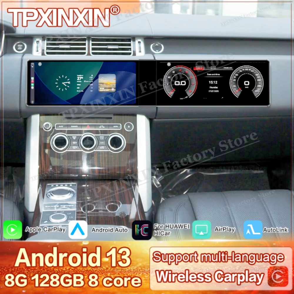 Dual Screen Android For Land Rover Range Rover executive Edition 2013~2016 Multimedia GPS Navigation Car Radio Stereo Head Unit