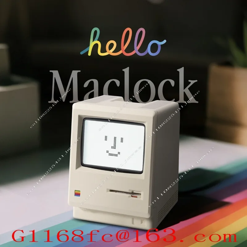 Macintosh Alarm Clock Retro Classic Shape Desktop Ornament Digital Clock Technology Sense New Product