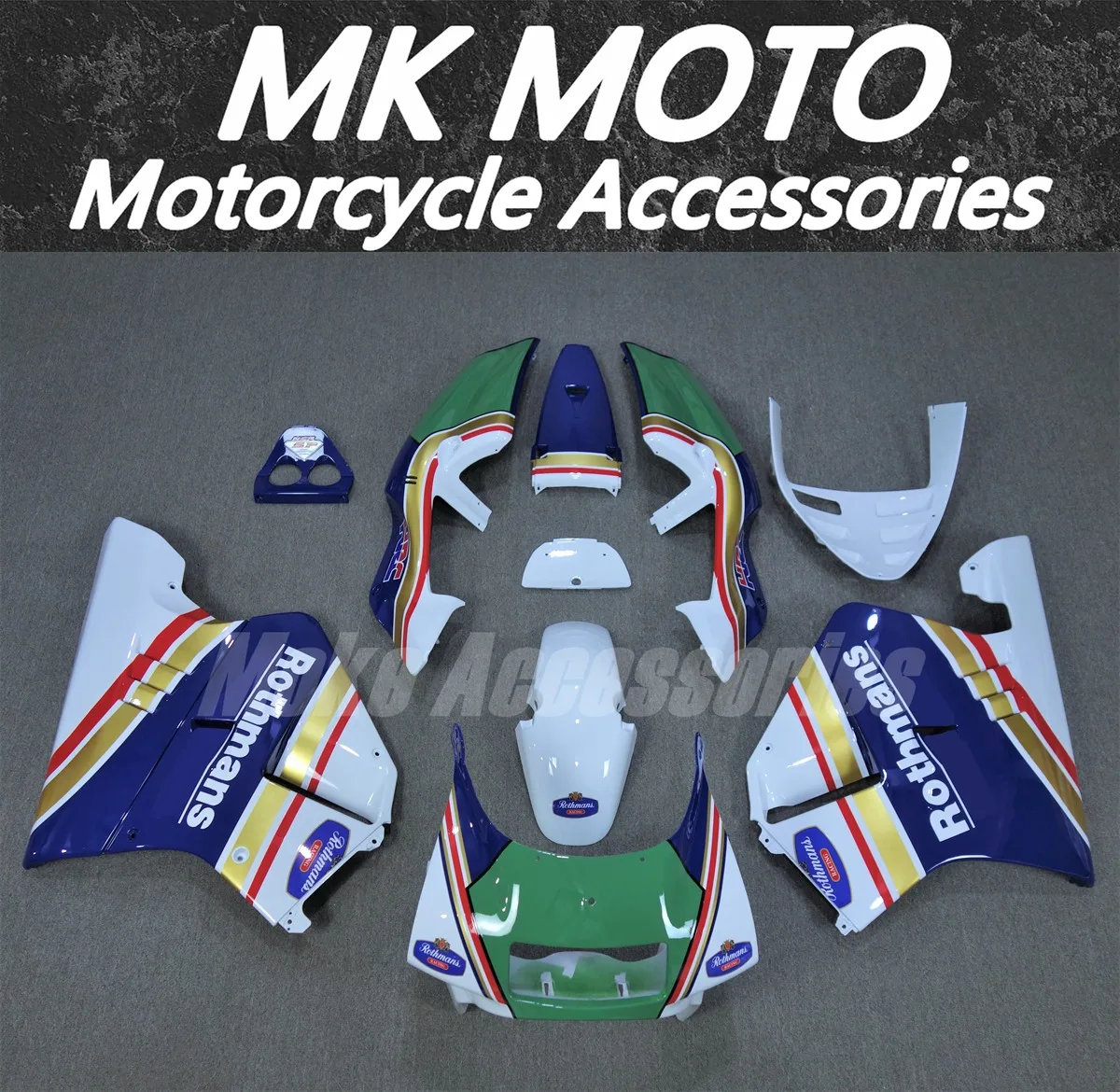 

Moke moto Motorcycle Fairings Kit Fit For NSR250 PGM3 P3 MC21 Bodywork Set High Quality Abs Injection White Blue Green