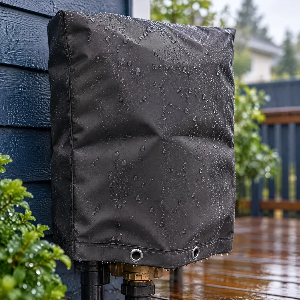 Polyester Winter Outdoor Valve Insulation Cover 24x24 Inch Spray Valve Antifreeze Protection For Garden Farm Watering System