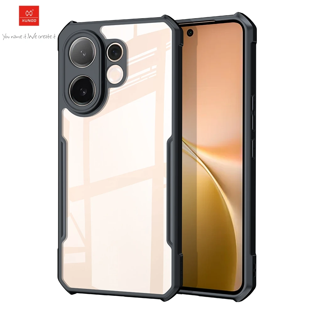 

Xundd For Vivo V60 Transparent Phone Cover Shockproof Bumper Protective Cases Luxury Casing Non-Yellowing Case For Vivo V60