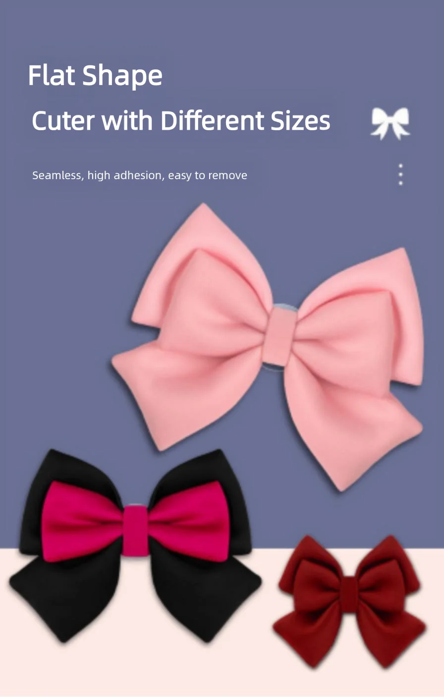Women Double-layerBow Ribbon Decoration Strong Fixation Cute Bowknot Accessories For Electric Motorcycle Helmet Accessories