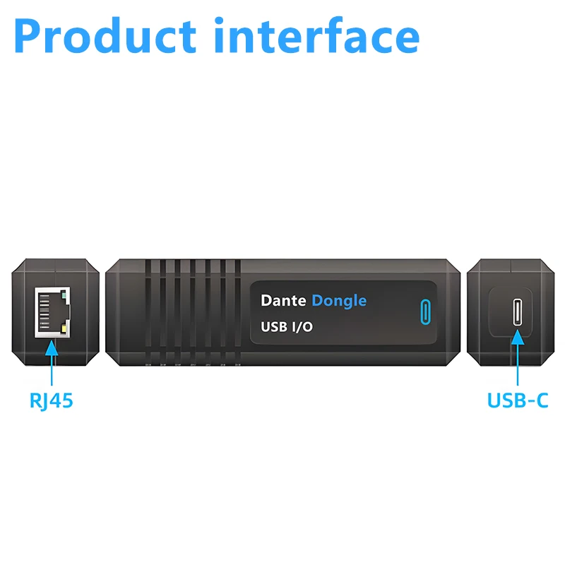 Dante Dongle USB I/O Digital Audio USB Bi-directional Converter