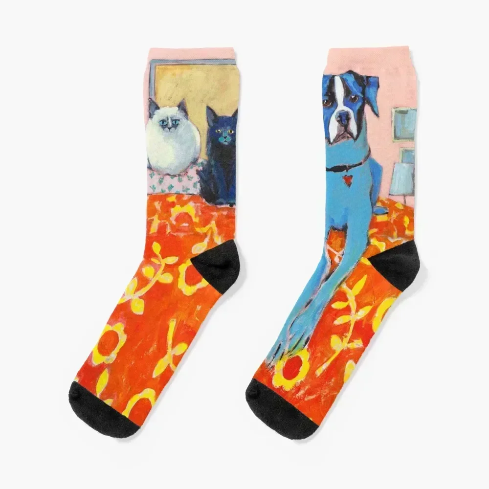 

Phoebe, Olive, and Nellie Socks funny sock Crossfit New year's japanese fashion Men Socks Women's