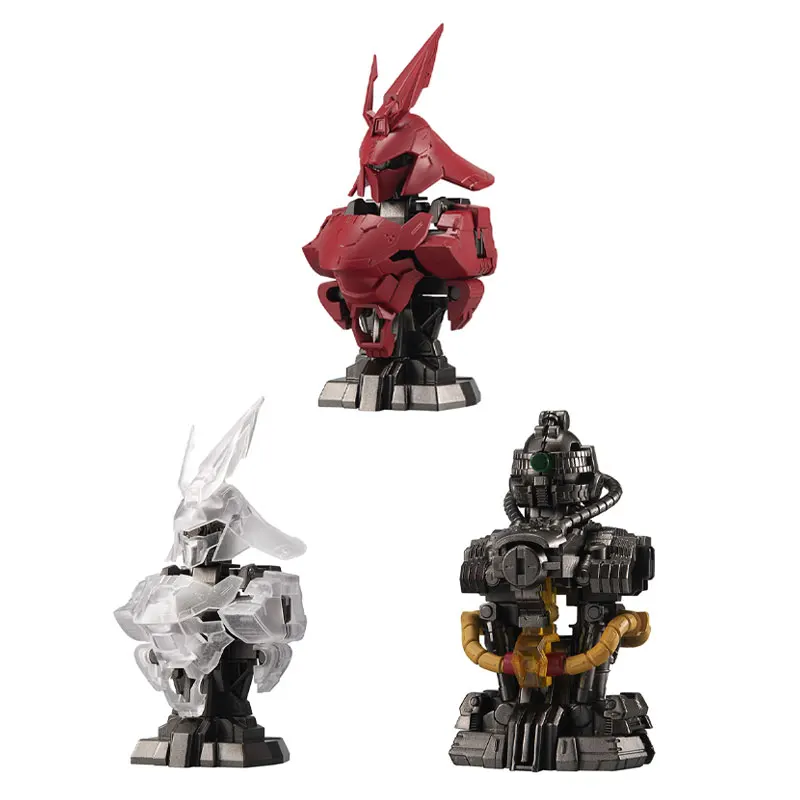 

Bandai 3PCS Gashapon MSN 04 SAZABI GUNDAM MS 07 Anime Toys For Kids Action Figure Gifts Collectible Model Ornaments