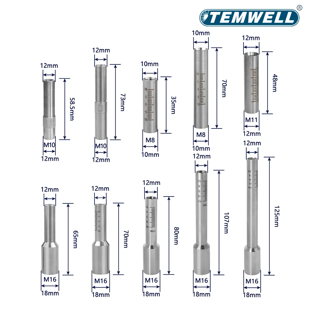 Laser Welding Graduated Tube Nozzle Connector Stainless Steel Weld Gun Graded Pipe For SUP Qilin WSX Handheld Laser Welder