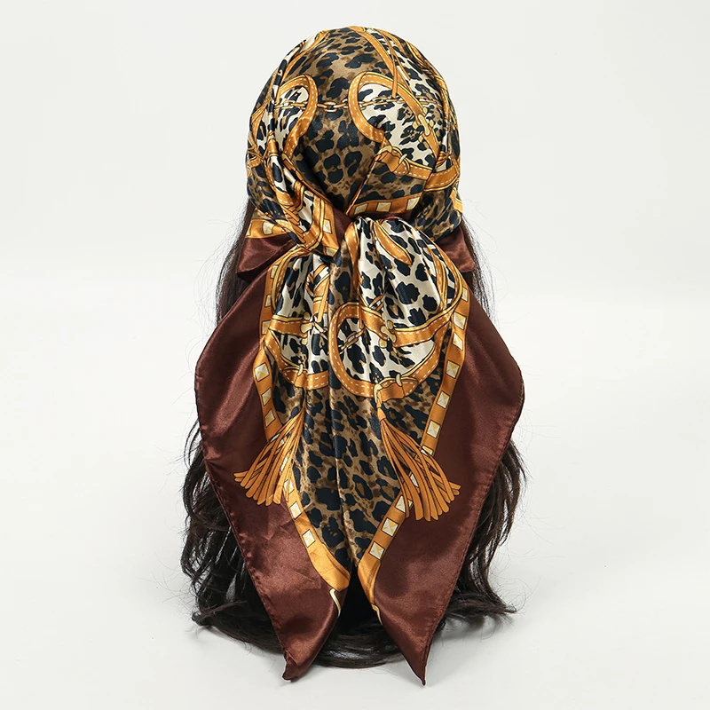 

90*90 см квадратные шелковые шарфы женские хиджаб шали Абая женская вуаль исламский тюрбан женский платок на голову платок бандана пляжное парео