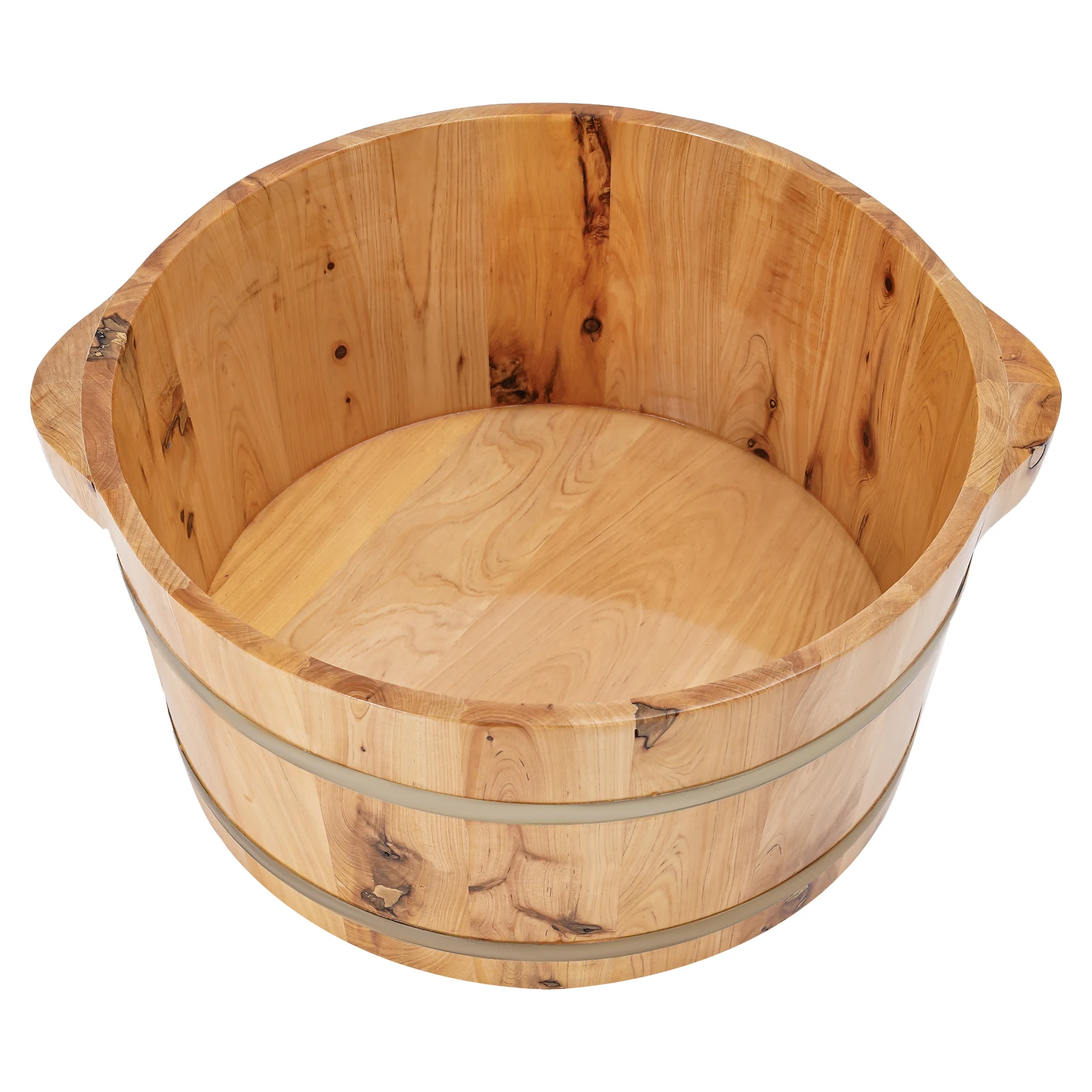Houten voetbad, voetenbad emmer, 36,5x36,5x18cm emmer voor gezinnen, voetbadcentra - afbeelding 2