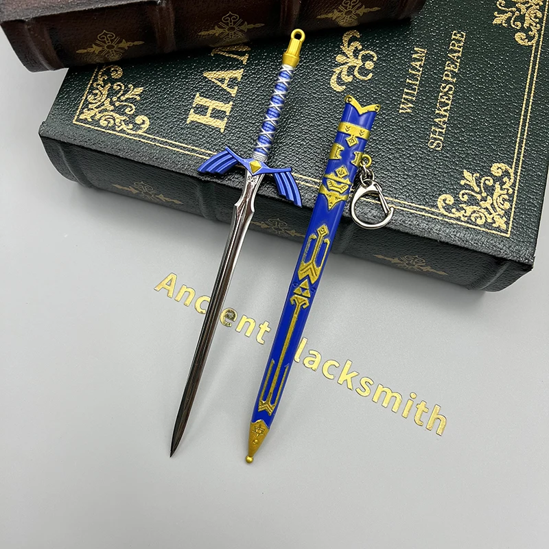 

22cm Master Sword Link LoZ Breath of the Wild Tears of the Kingdom Game Peripherals Japanese Metal Melee Cold Weapon 1:6 Crafts