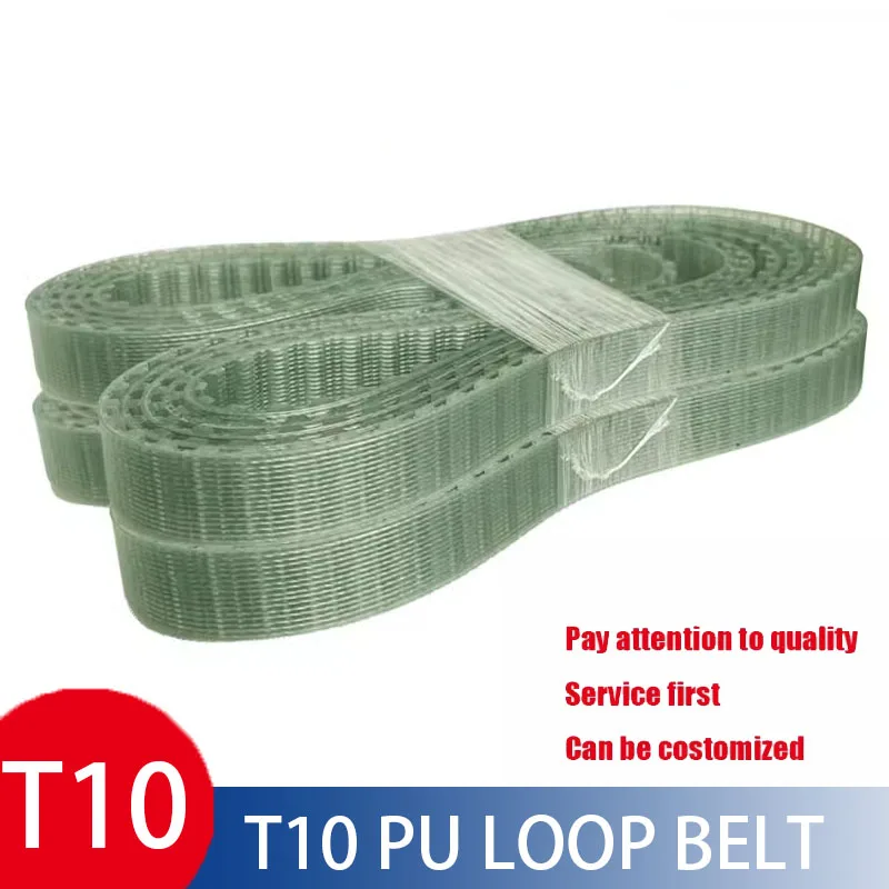 

Steel wire Closed Loop Timing Belt PU Width10/15/20mm T10-1200/1100/1110/1140/1150/1160/1210/1240 Polyurethane Belts for Pulleys