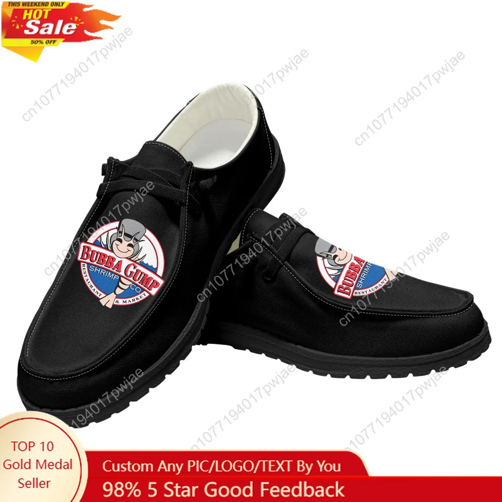 

Retro1994 Bubba Gump Shrimp Casual Shoes Forrest Gump Mens Womans Flat Shoe Breathable Outdoor Lightweight Custom Made Shoe