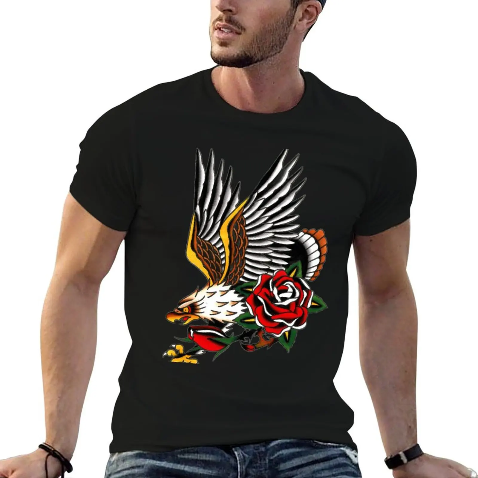 T-shirt Where Eagles Dare en coton doux et basique à manches courtes