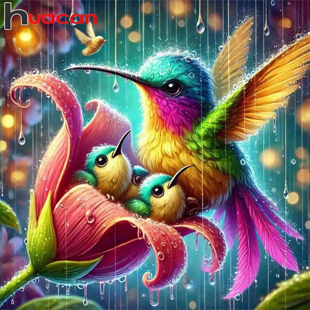 Huacan Diamant Malerei Tier Hund Neuheiten Diamant Mosaik Cartoon Mirroe Kunst Wohnkultur Diy Geschenk Strass Bilder