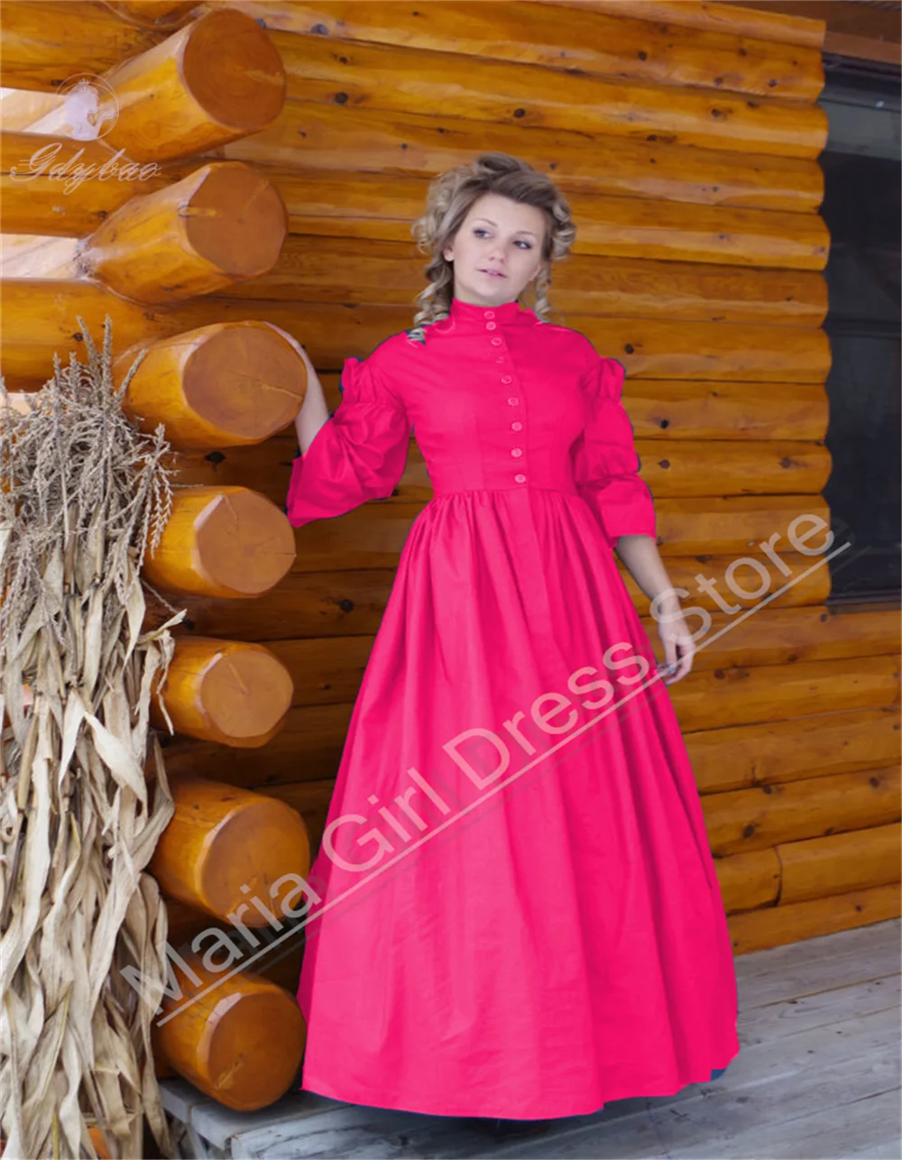 Abito da ragazza di fiori personalizzato con decorazioni per bottoni in tessuto di raso Stile lungo adatto per feste di compleanno di damigelle d'onore