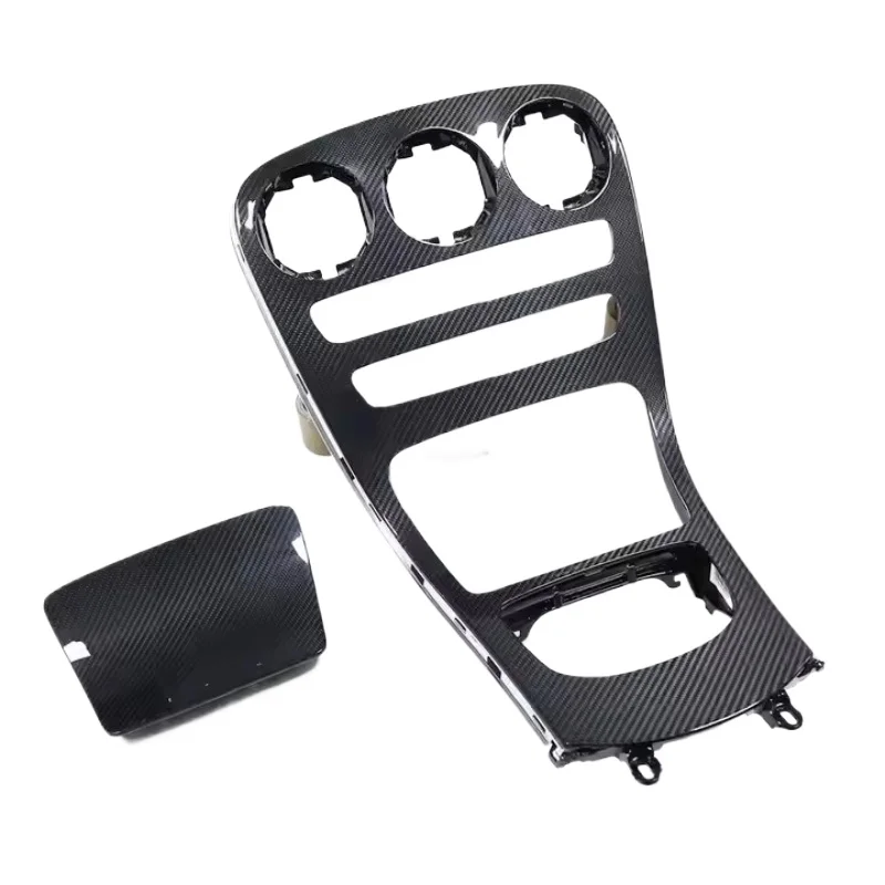 

High Quality Car Interior Suitable for C-Class W205 C63 Bright Carbon Fiber Center Console
