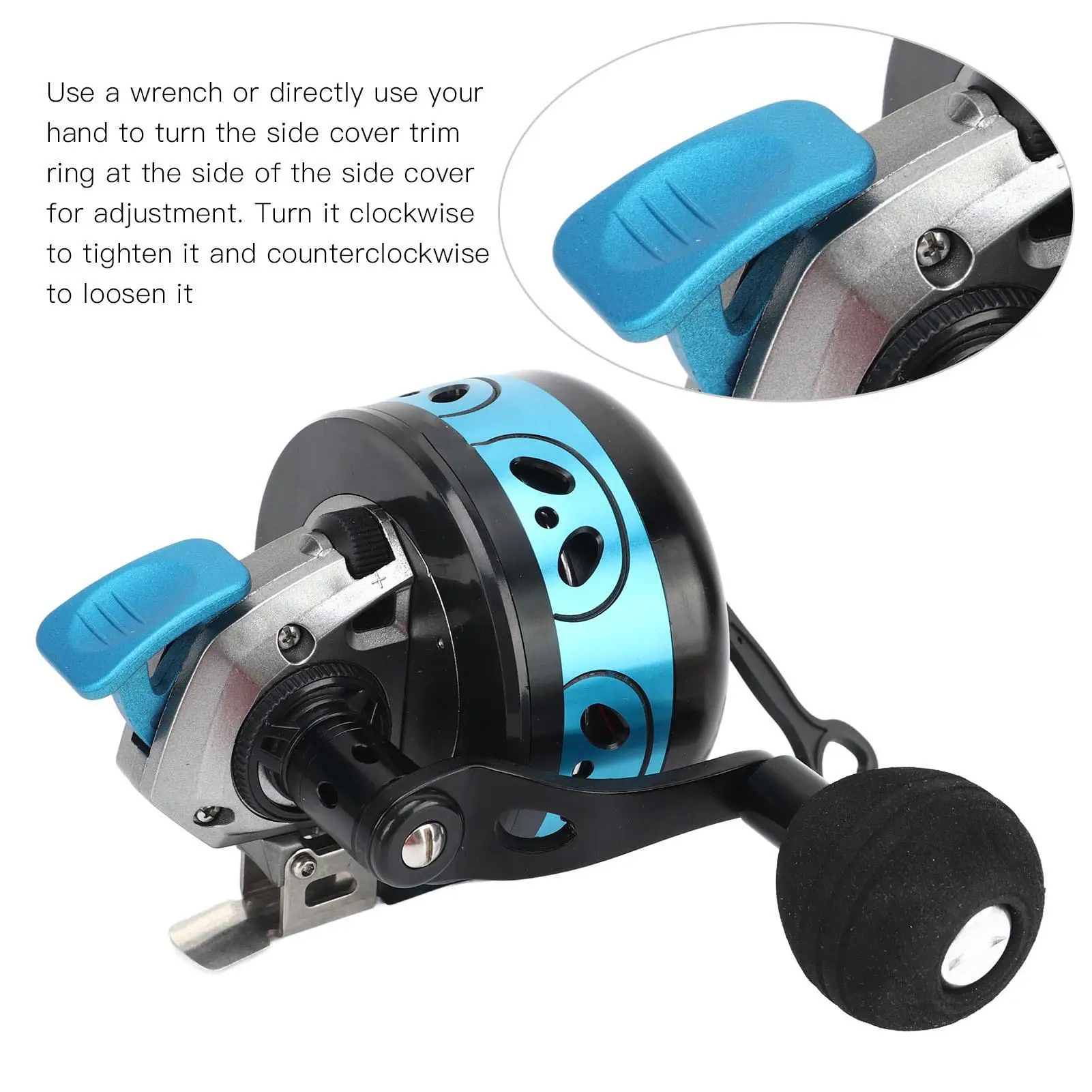 BL50 Fishing Reel - Large Aluminium Alloy & Stainless Steel Baitcasting Wheel for Shooting Fish