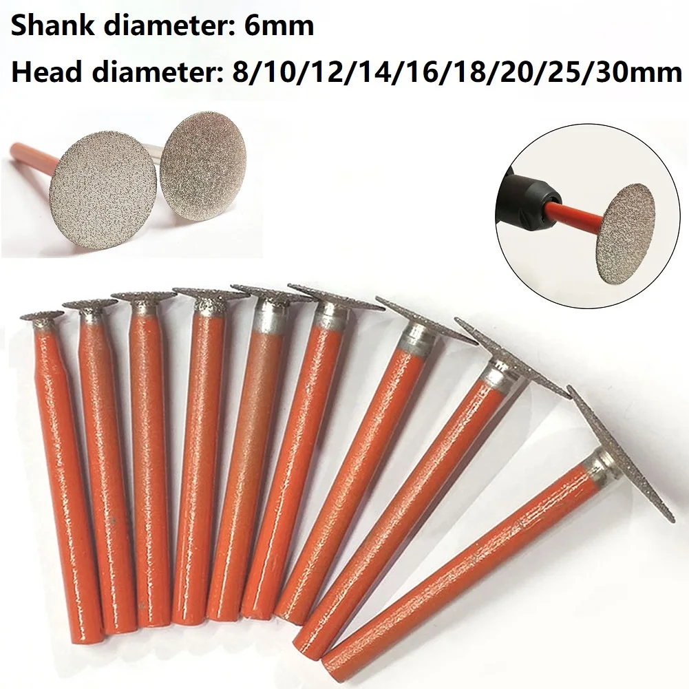 Алмазная шлифовальная головка, нефритовые точки, камень 8-30 мм, аксессуары, запасные части для шлифовальной головки, высокое качество