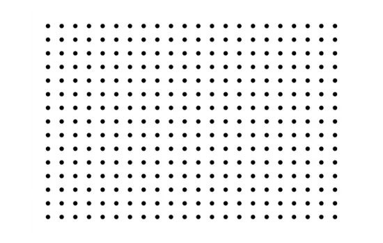 400*300*0.25mm karta punktowa karta testowa zniekształceń geometrycznych lustrzanka soczewka optyczna wykres punktowy