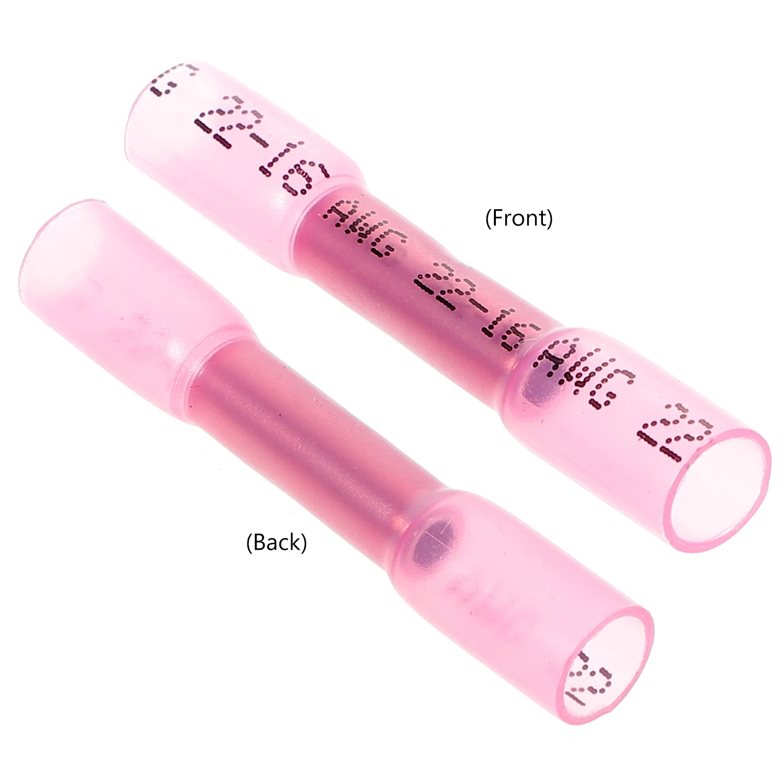 

50pcs Waterproof Terminal Connectors Heat Shrink Butt Wire Connectors For Automotive Marine Electrical Wiring Crimp Splice