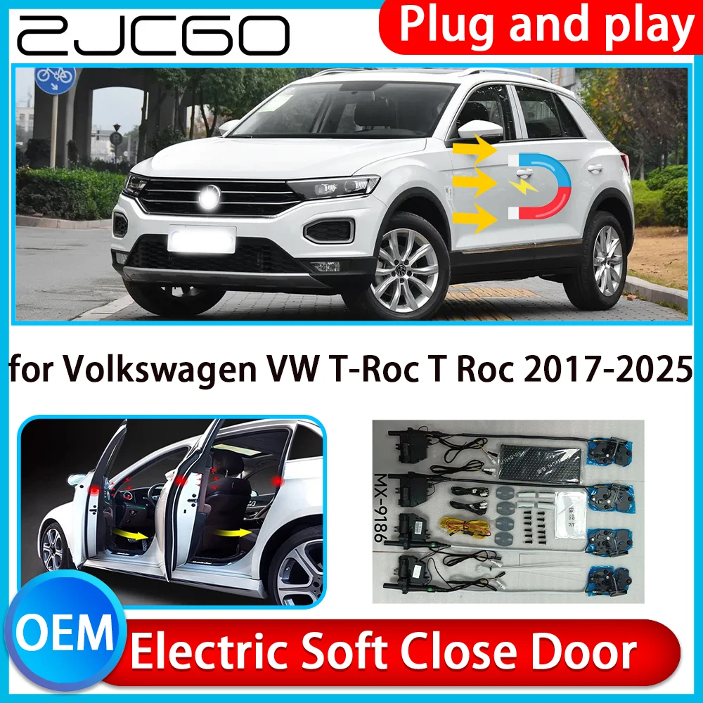 

for Volkswagen VW T-Roc T Roc 2017-2025 Auto Pull Car Soft Close Kit Door Power Latch Electric Door Catch Soft Closing Assist
