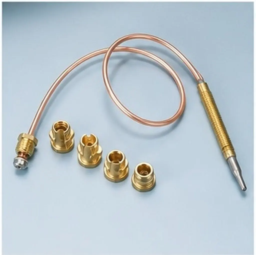 600Mm Outdoor Thermocouple Gas Fireplace Thermocouple Universal Stove Heater Replacement Part with Flameout Safety Shut Off