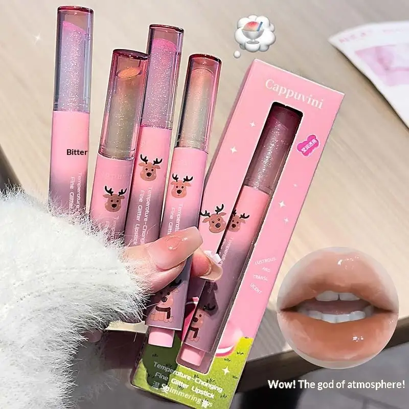 

Блеск для губ Cappuvini Shimmer Lip Jelly Pen: увлажняющий, с зеркальным эффектом, стойкий, не тускнеет, долговечный макияж