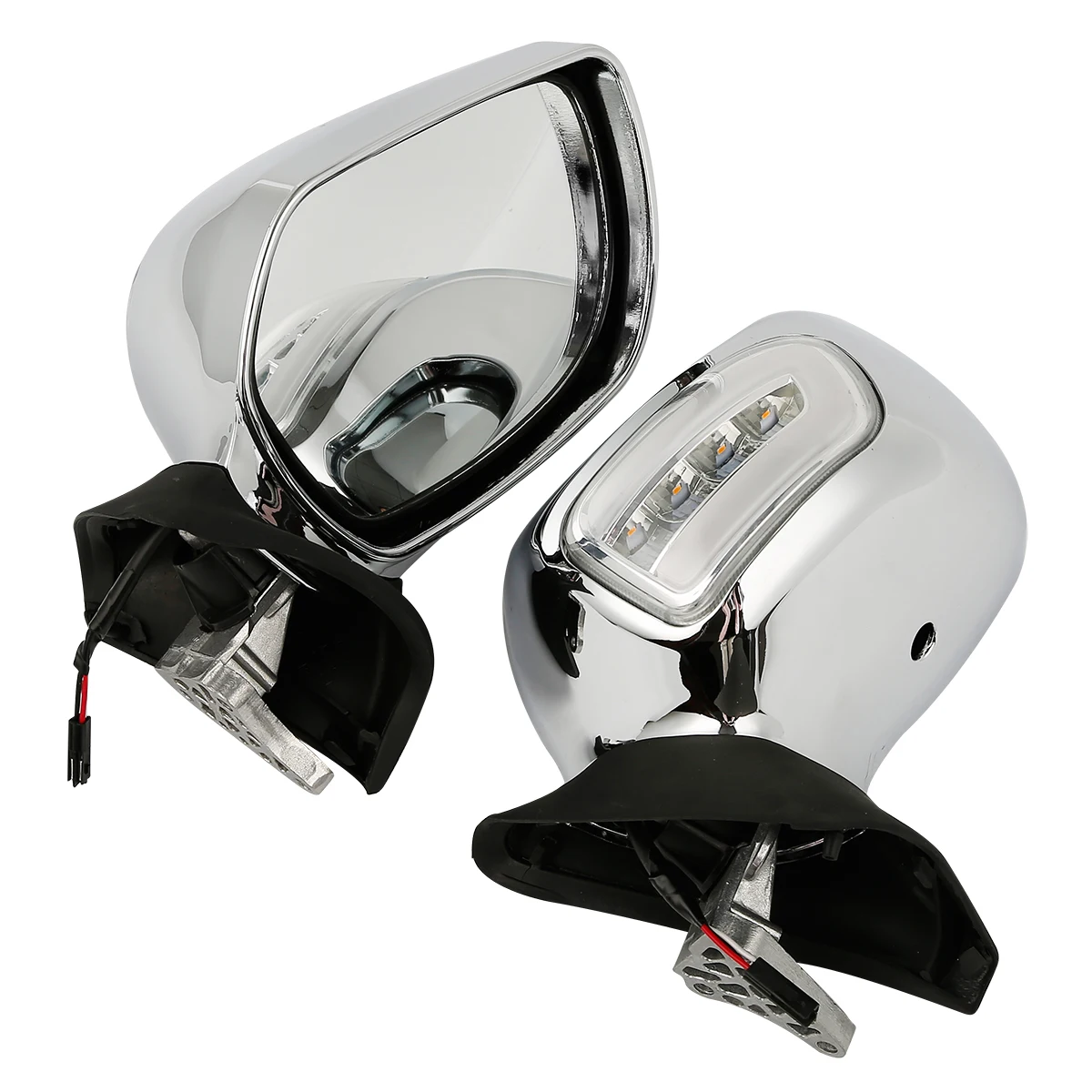 

XF110862-ET-LED Moto Rearview Mirrors W/ LED Turn Signals For Honda Goldwing GL1800 F6B 2013-17