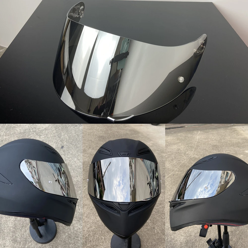 Viseira de capacete K5-S para K5S K5 K3SV K1 K1S Visera Casco Moto Viseira K3SV protetor solar galvanizado Lente de proteção UV Viseira facial completa