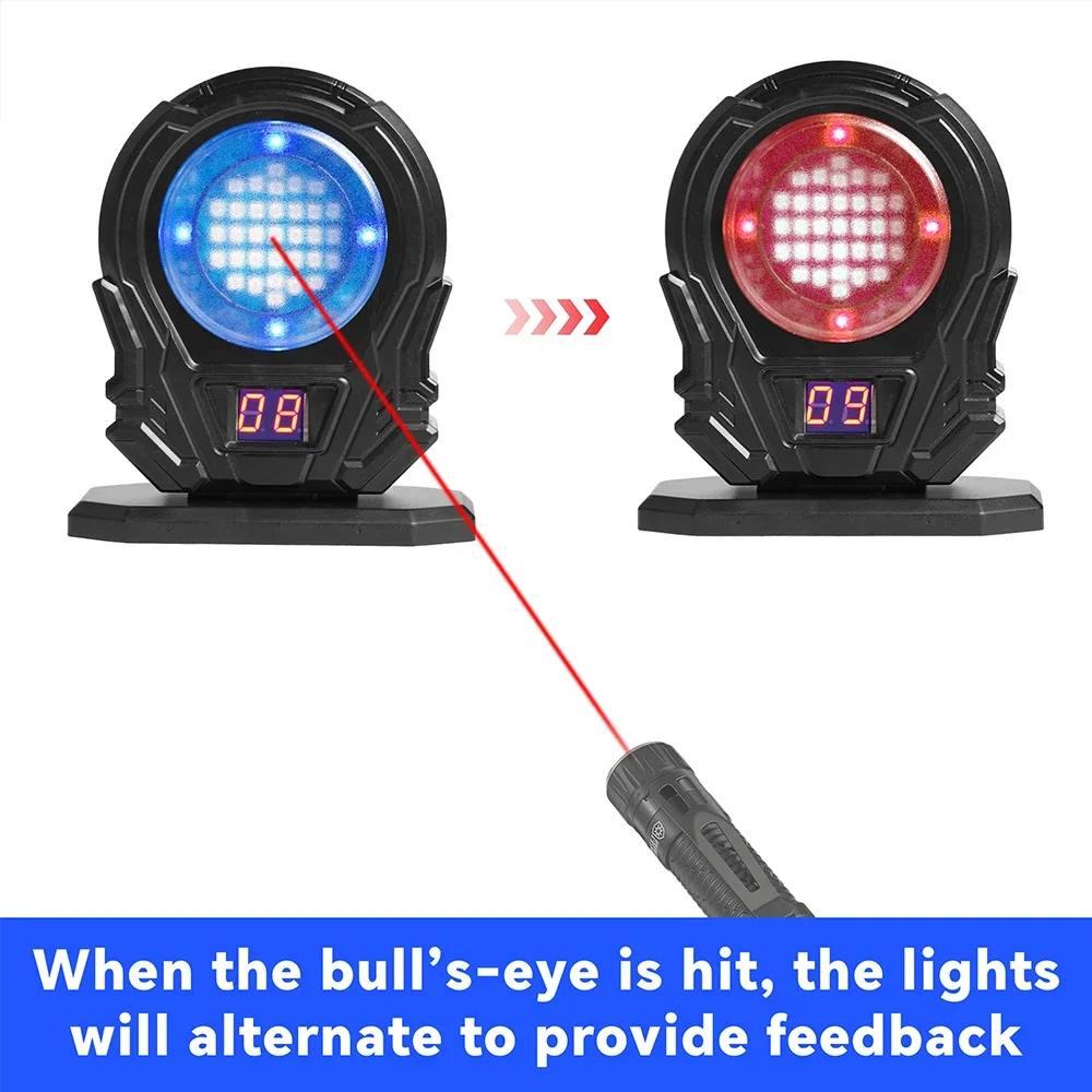 

Лазерная тренировочная мишень O6 с инфракрасной индукцией, электронным подсчетом очков, цветовой индикацией и звуковым сопровождением для отработки стрельбы
