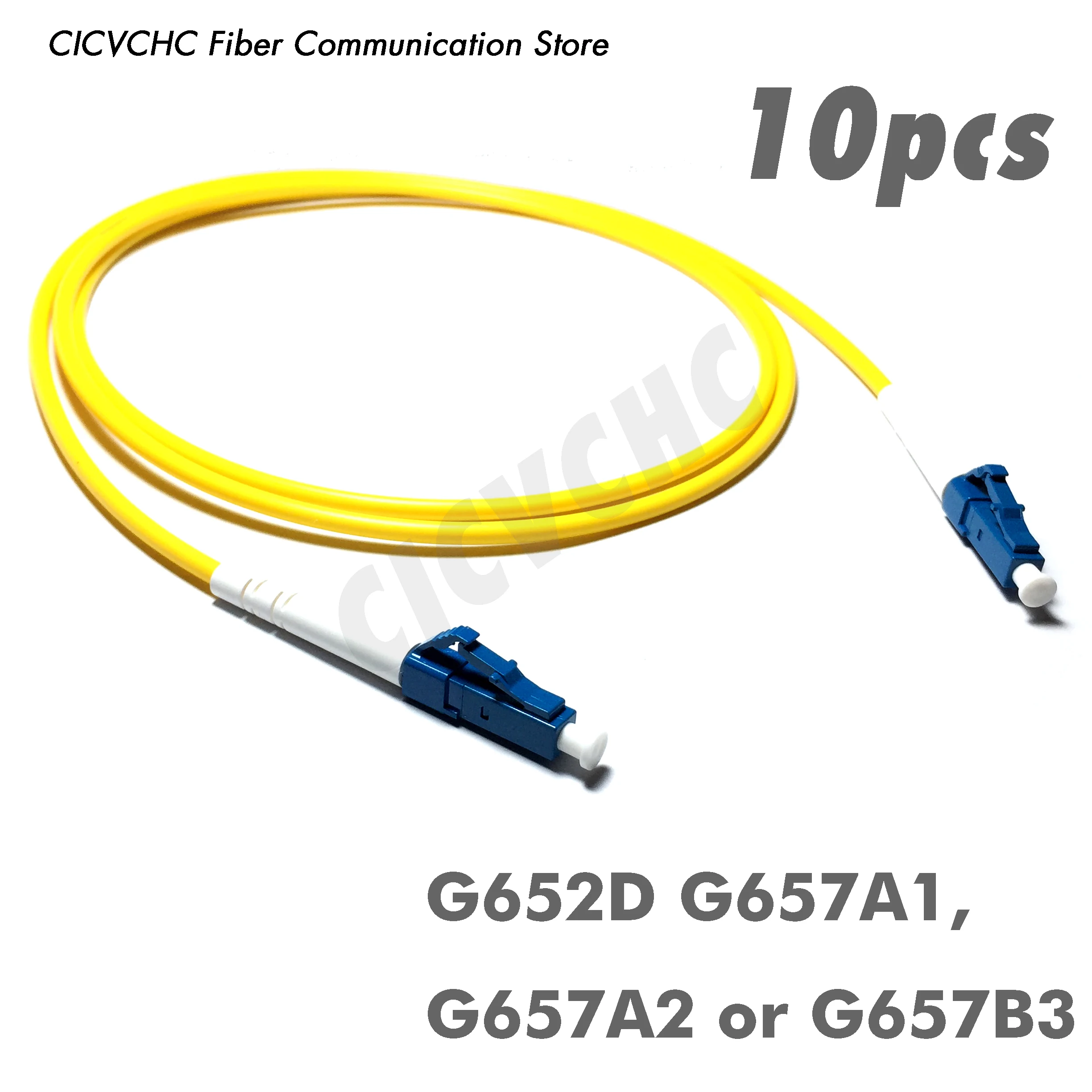 

10pcs LC/UPC-LC/UPC Fiber Patchcord-SM(9/125) G652D or G657A1-1m, 1.5m or 5m-3.0mm Cable / Jumper